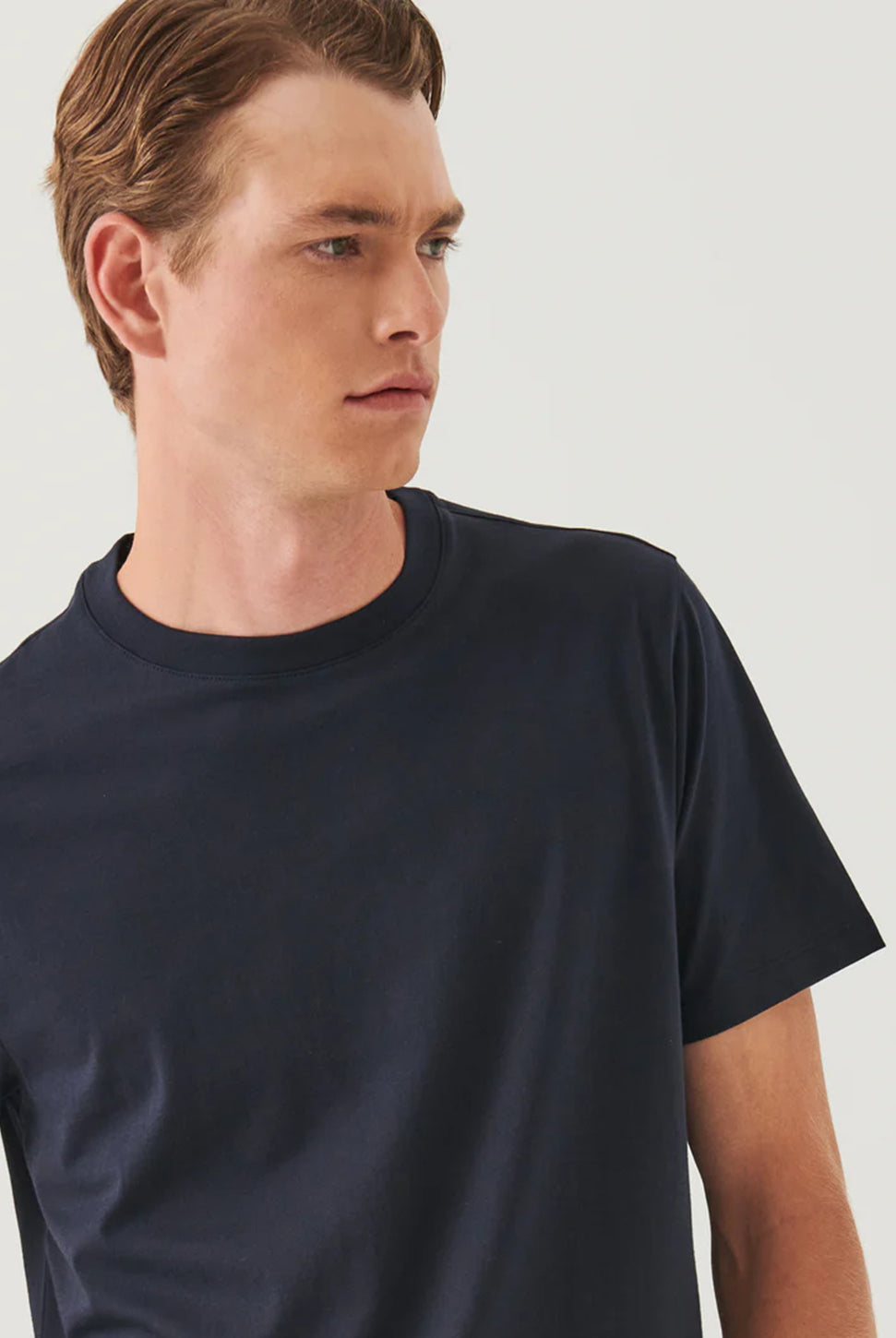 Organic High Neck T-Shirt - Midnight-Patrick Assaraf-Over the Rainbow