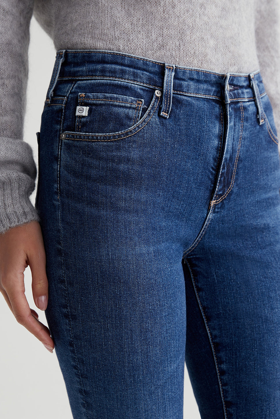 Prima Mid Rise Cigarette Jean - VP Goldrush-AG Jeans-Over the Rainbow