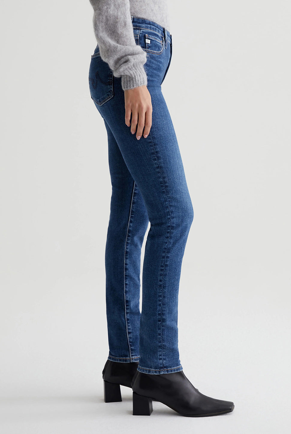 Prima Mid Rise Cigarette Jean - VP Goldrush-AG Jeans-Over the Rainbow