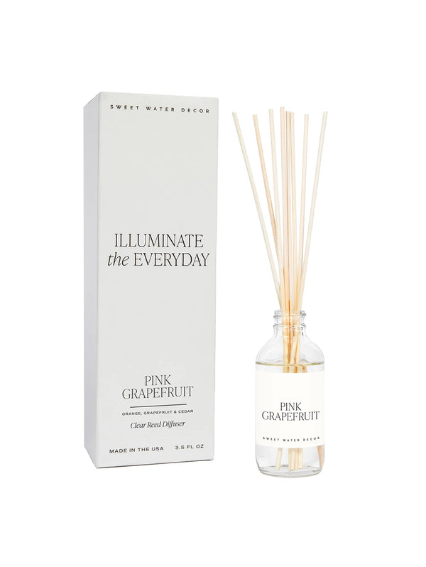 Reed Diffuser - Pink Grapefruit-SWEET WATER DECOR-Over the Rainbow
