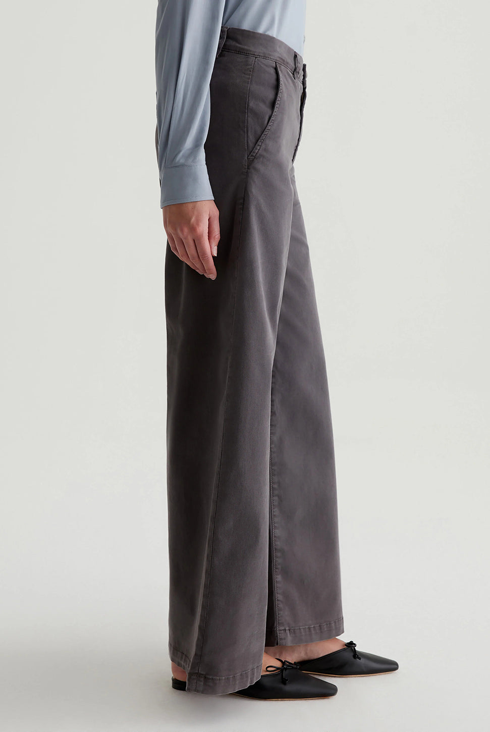 Caden Straight Trouser - Sulfur Misty Grey-AG Jeans-Over the Rainbow