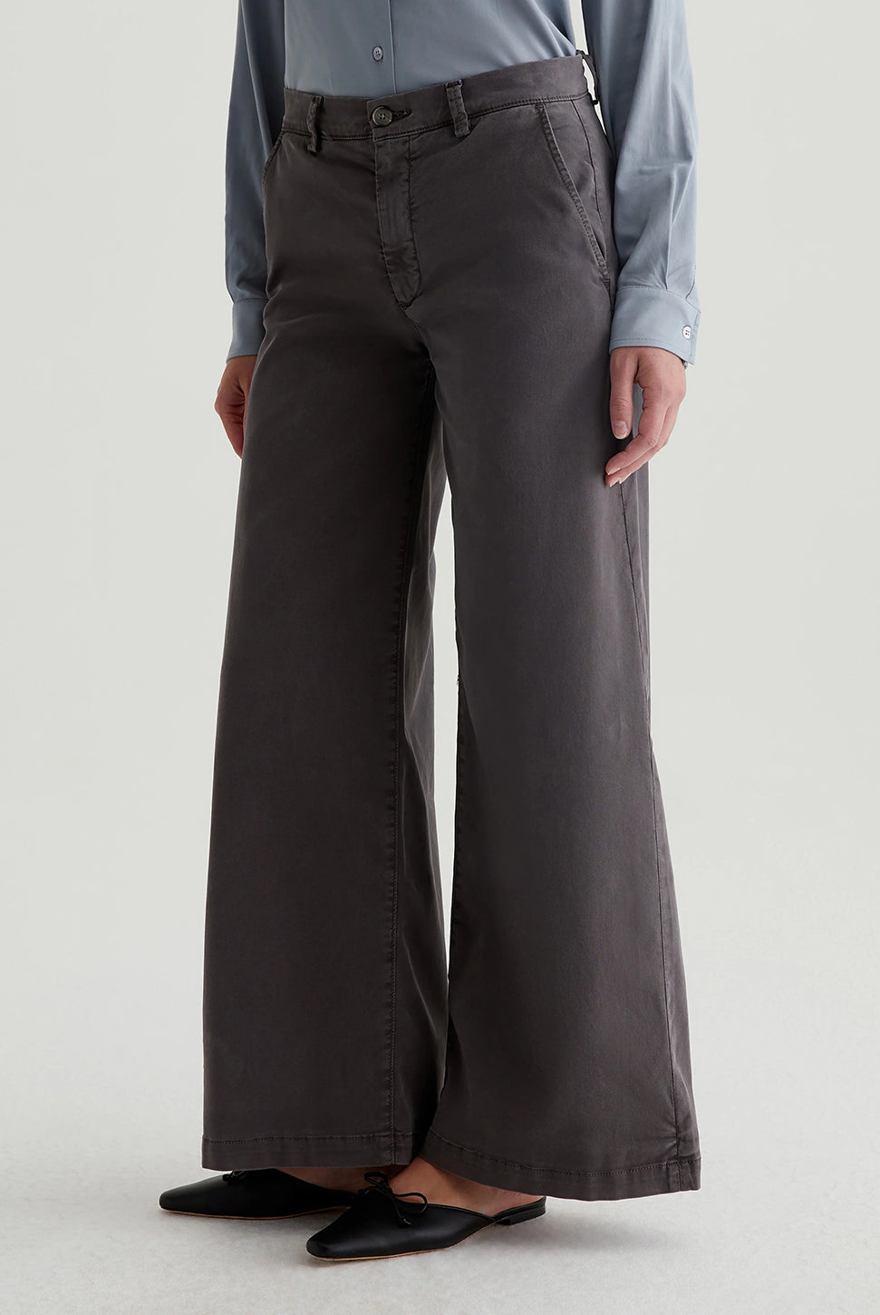 Caden Straight Trouser - Sulfur Misty Grey-AG Jeans-Over the Rainbow