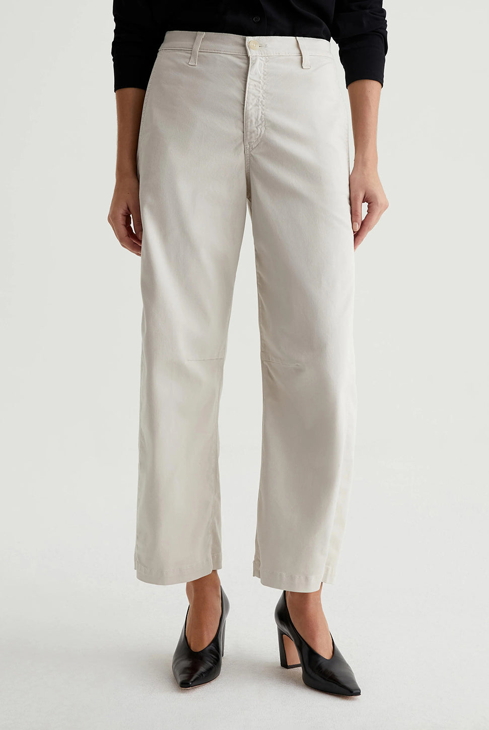 Fiona High Rise Barrel Pant - Pumice-AG Jeans-Over the Rainbow