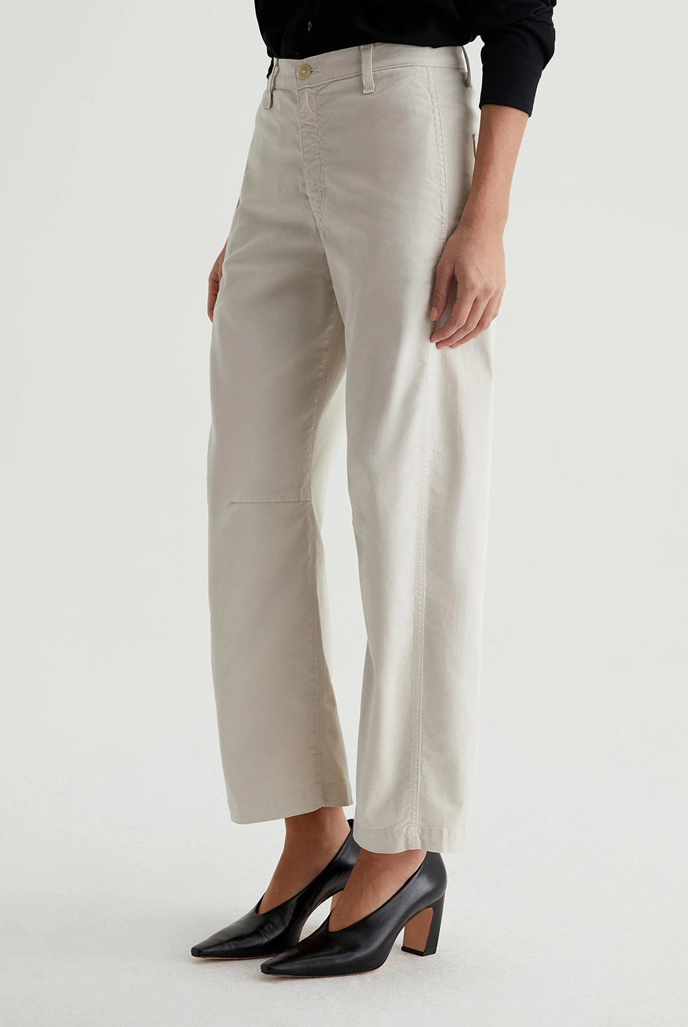Fiona High Rise Barrel Pant - Pumice-AG Jeans-Over the Rainbow