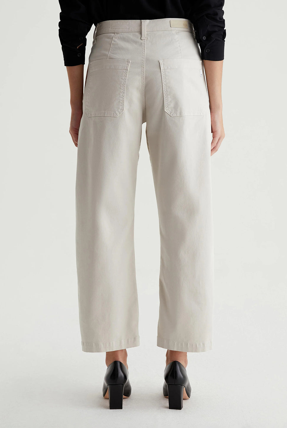 Fiona High Rise Barrel Pant - Pumice-AG Jeans-Over the Rainbow