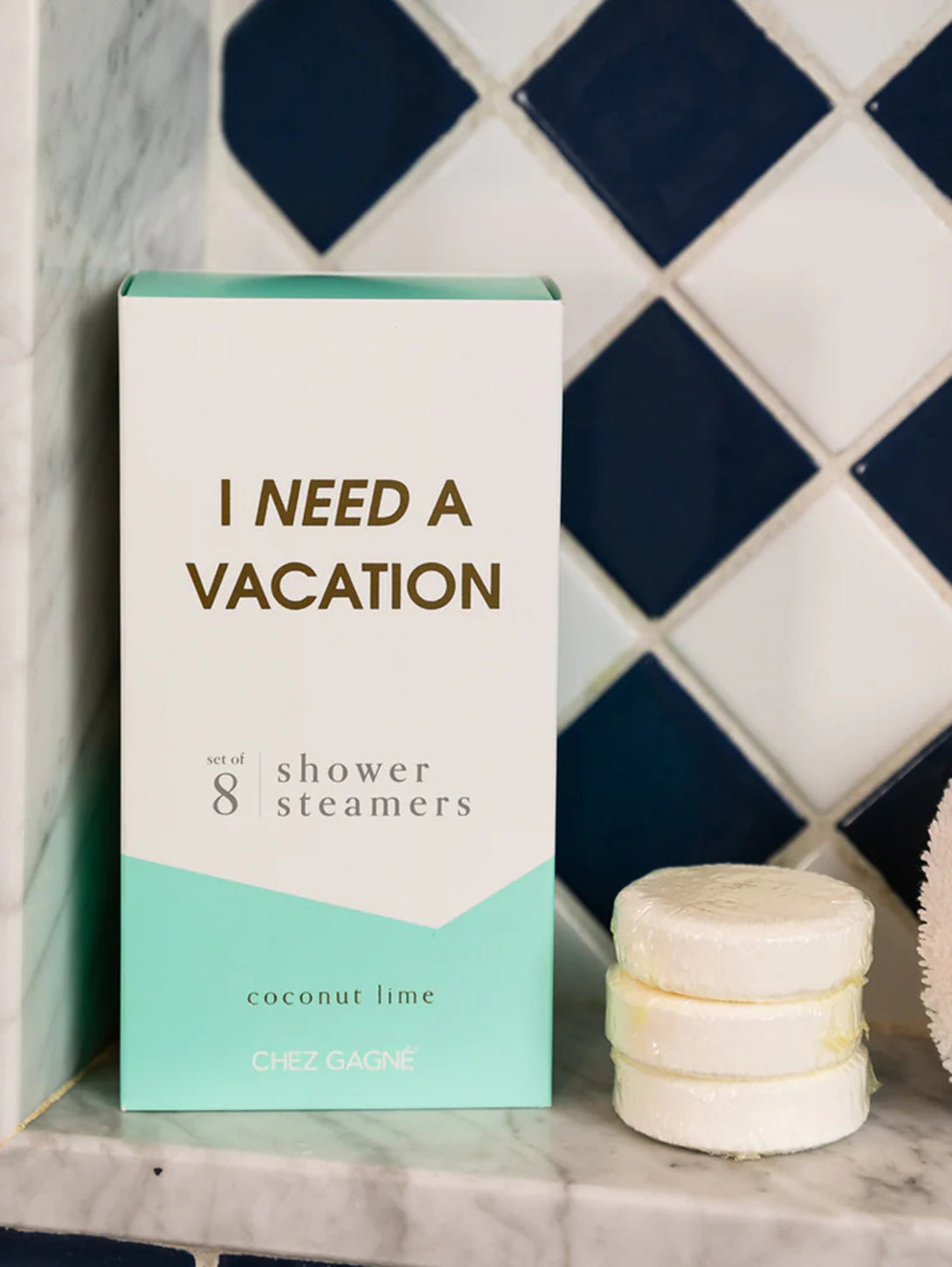 I Need A Vacation Shower Steamer Set - Coconut Lime-CHEZ GAGNE LETTERPRESS-Over the Rainbow