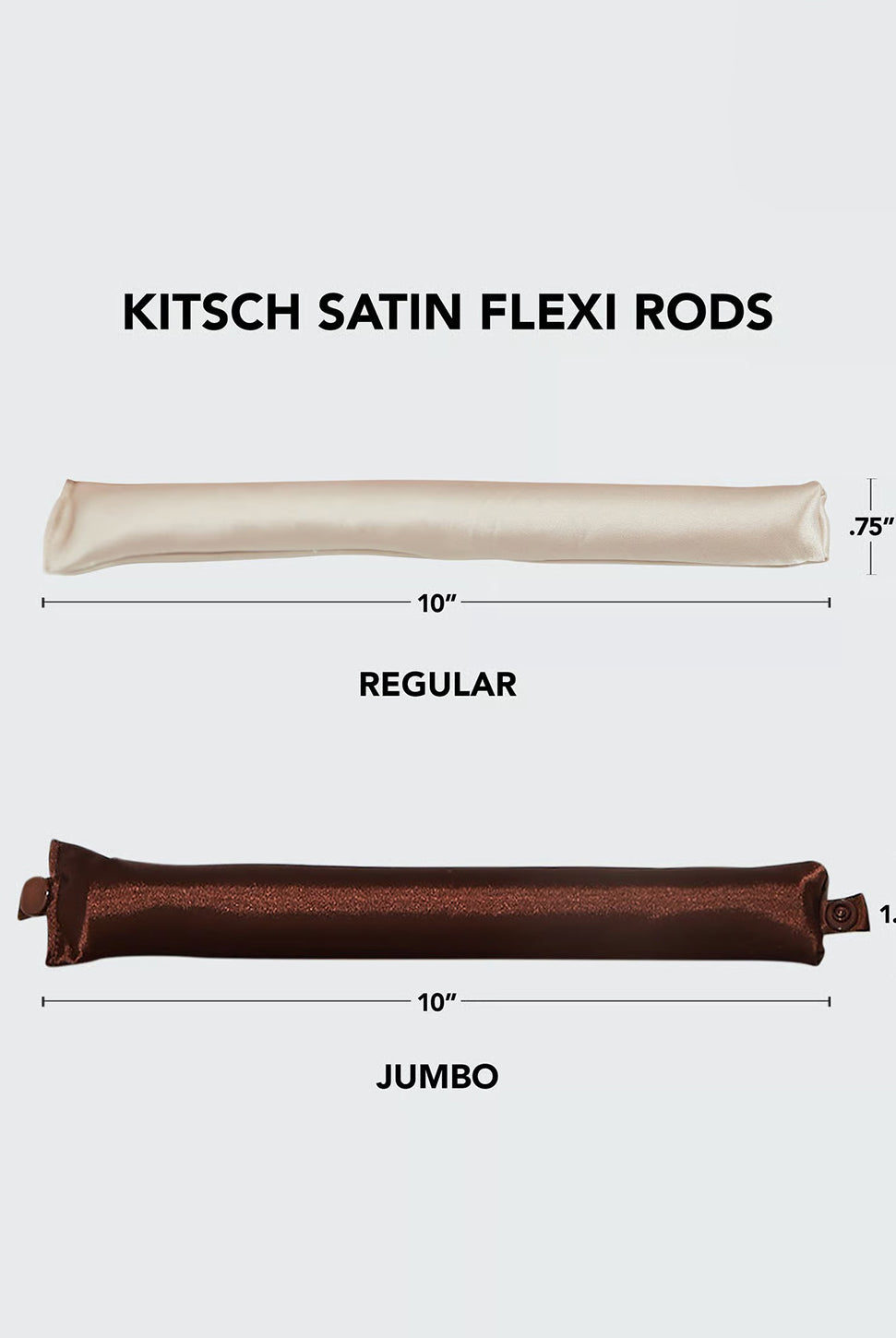 Satin Jumbo Flexi Rods - Rosewood-KITSCH-Over the Rainbow