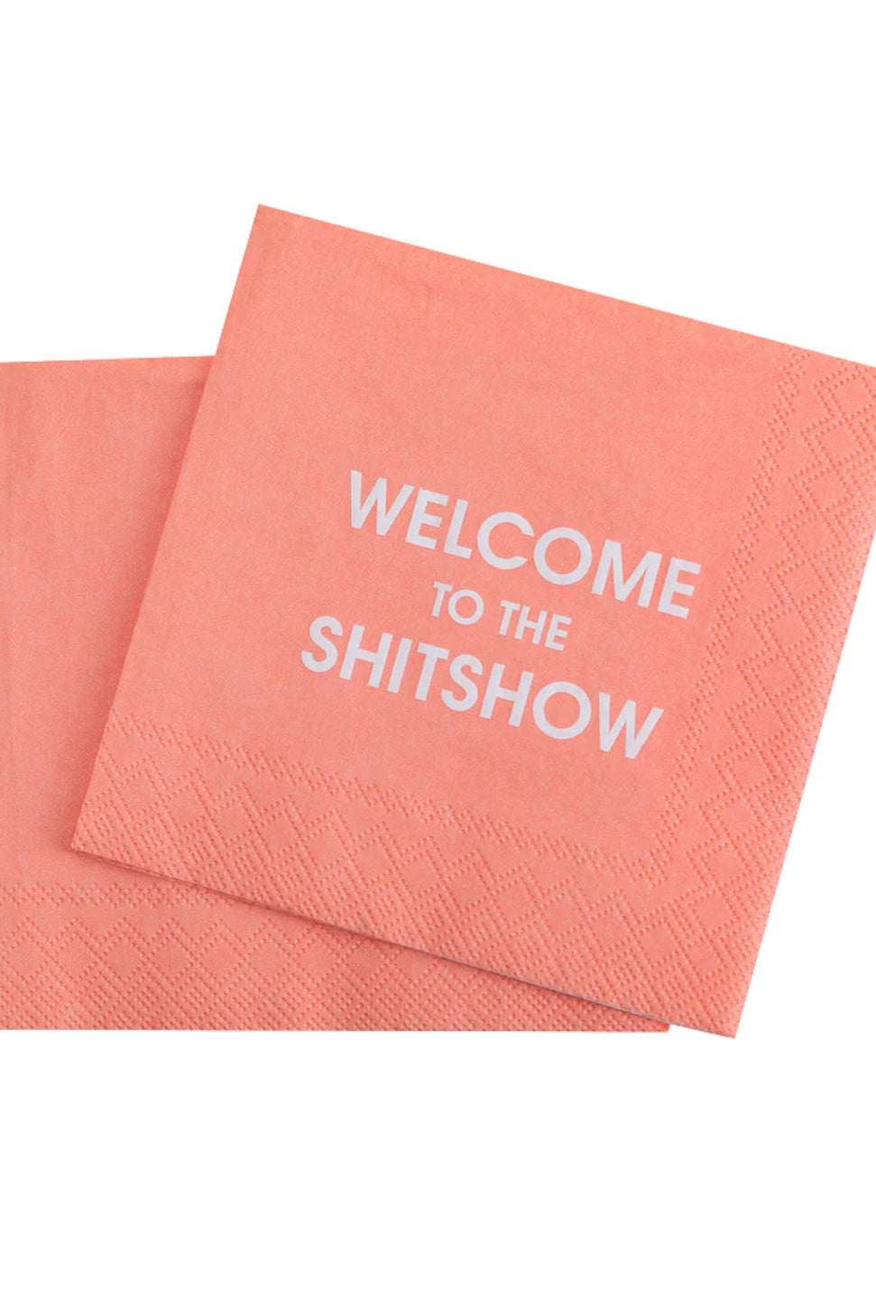 Welcome To The Shitshow - Cocktail Napkin-CHEZ GAGNE LETTERPRESS-Over the Rainbow