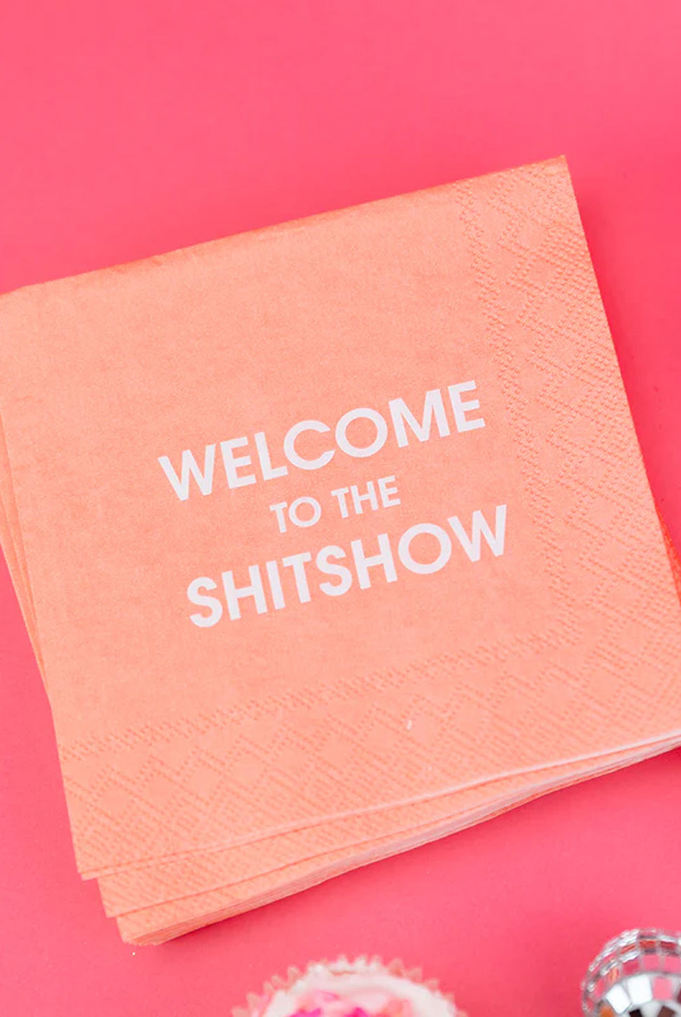 Welcome To The Shitshow - Cocktail Napkin-CHEZ GAGNE LETTERPRESS-Over the Rainbow