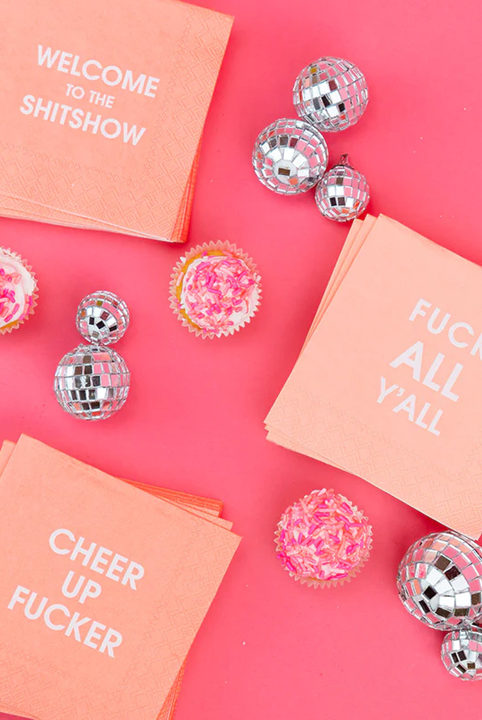 Welcome To The Shitshow - Cocktail Napkin-CHEZ GAGNE LETTERPRESS-Over the Rainbow