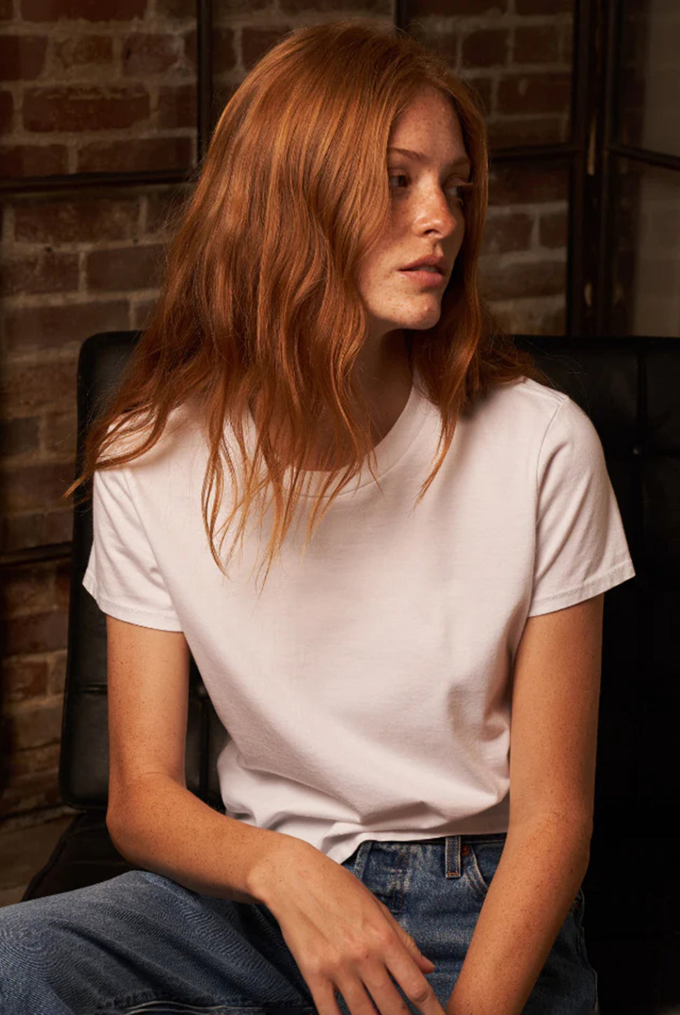 Springsteen Baby Tee - White-PERFECTWHITETEE-Over the Rainbow