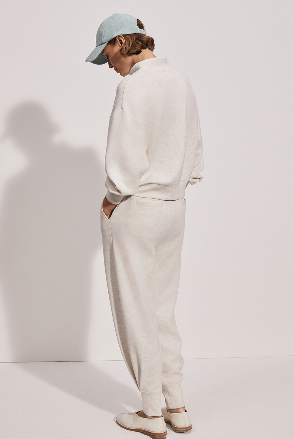 Davidson Sweatshirt - Ivory Marl-VARLEY-Over the Rainbow