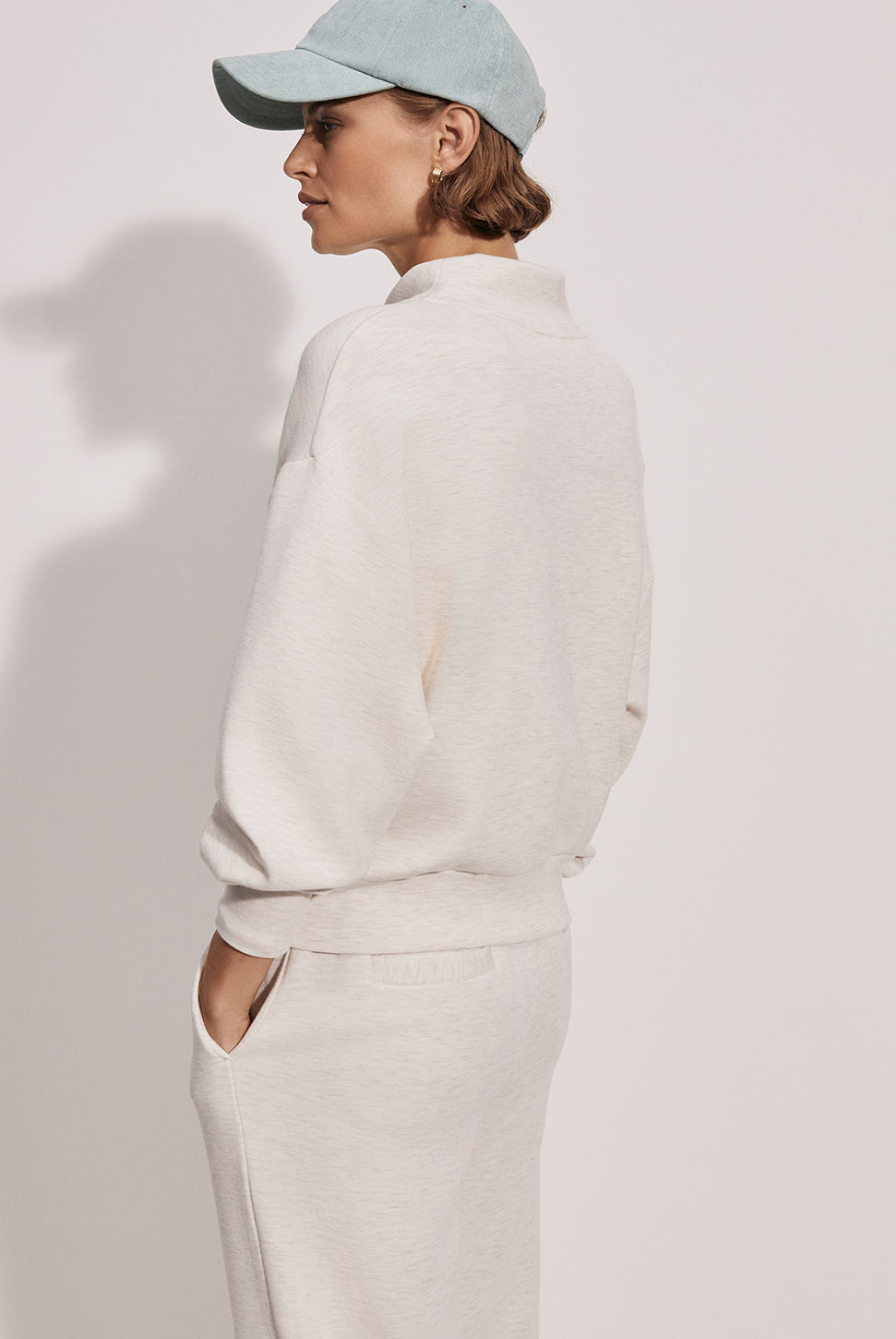 Davidson Sweatshirt - Ivory Marl-VARLEY-Over the Rainbow