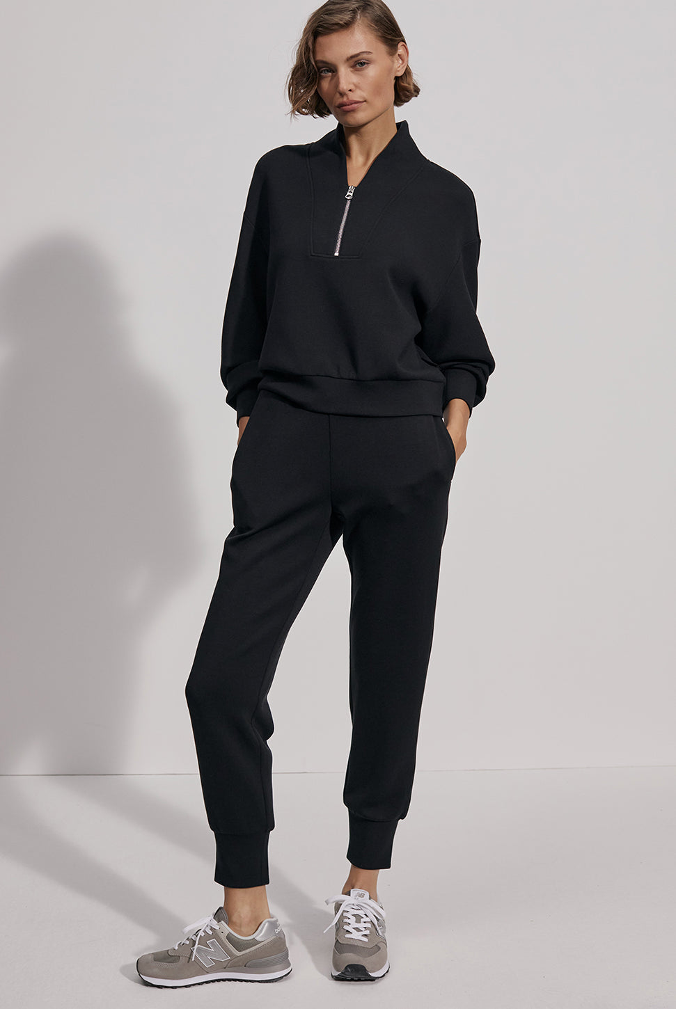 The Slim Cuff Pant 25" - Black-VARLEY-Over the Rainbow