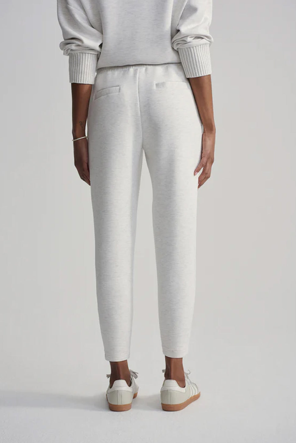 The Slim Pant 25"- Ivory Marl-VARLEY-Over the Rainbow