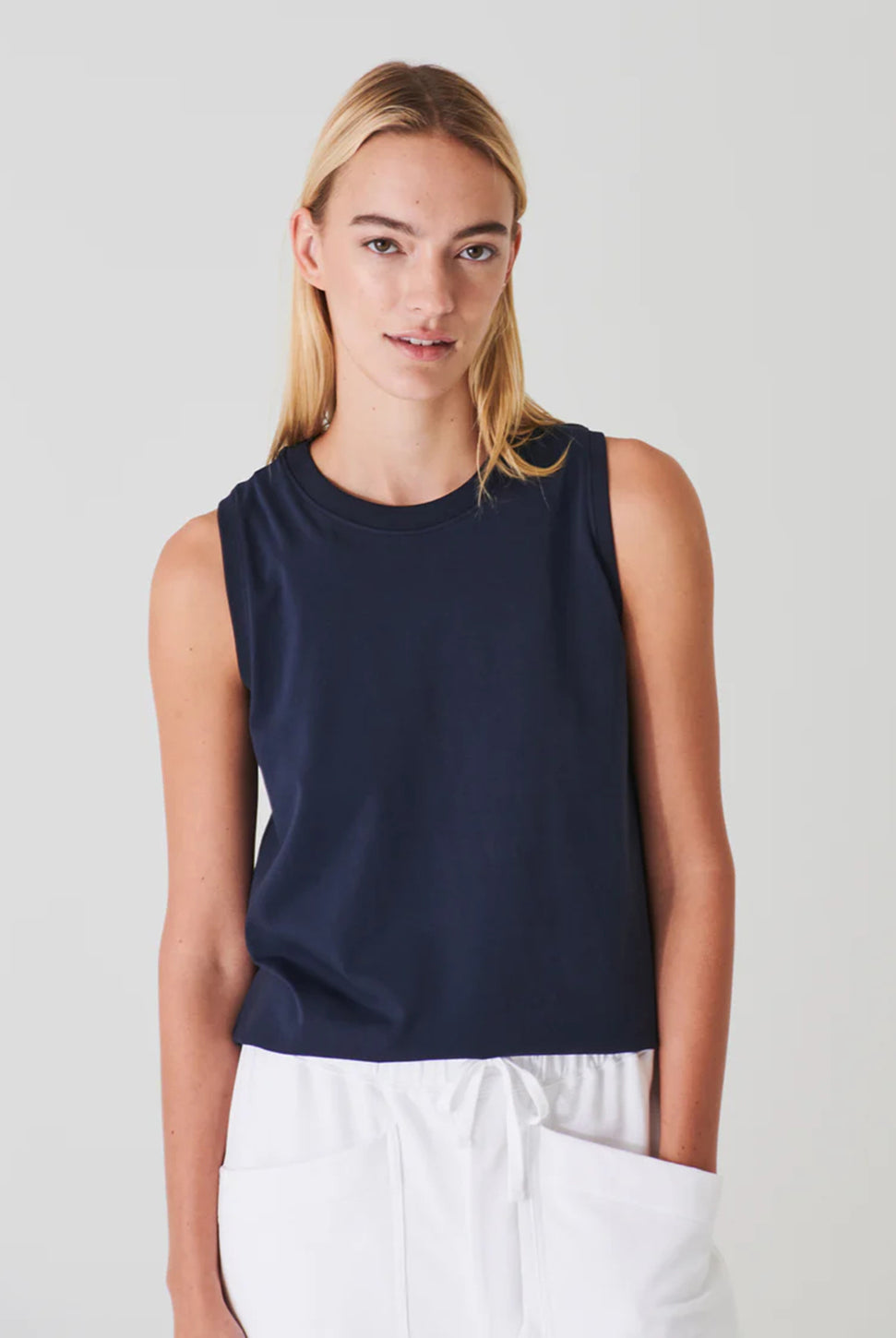 Boyfriend Tank Top - Midnight-Patrick Assaraf-Over the Rainbow