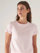 Sublime Reactive Slim Crew Tee - Ballet Pink-Patrick Assaraf-Over the Rainbow