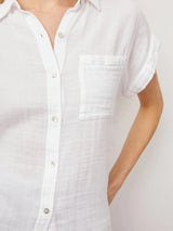 Whitney Short Sleeve Shirt - White-Rails-Over the Rainbow