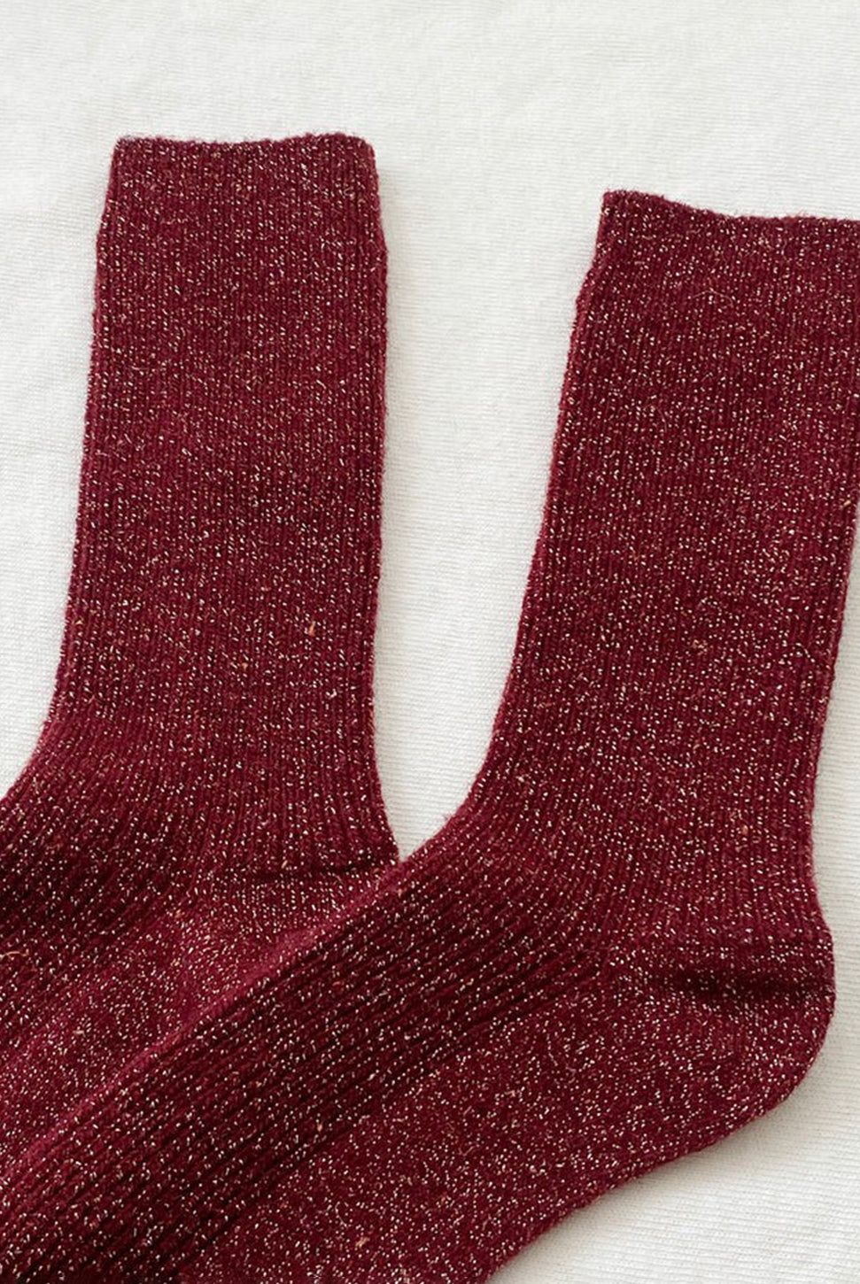 Winter Sparkle Socks - Wine-LE BON SHOPPE-Over the Rainbow