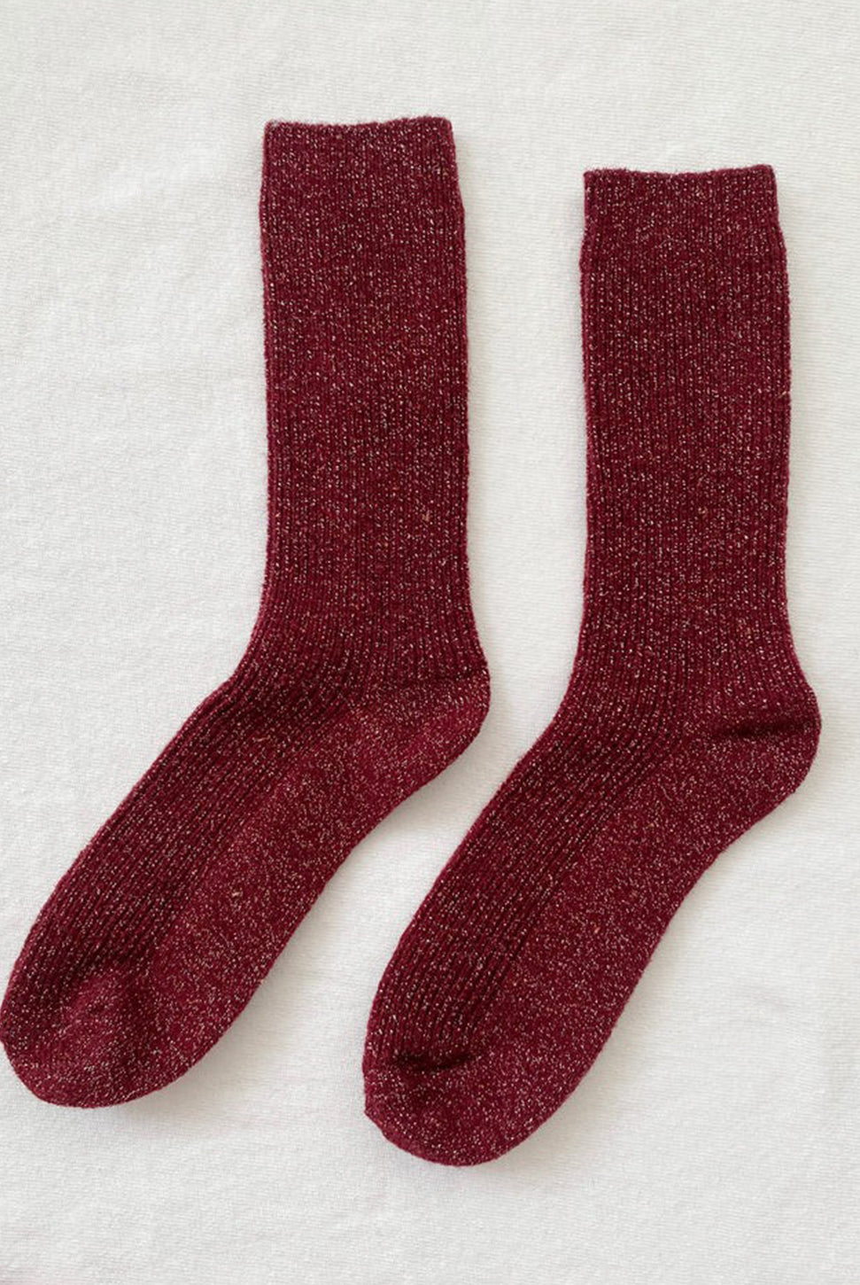 Winter Sparkle Socks - Wine-LE BON SHOPPE-Over the Rainbow