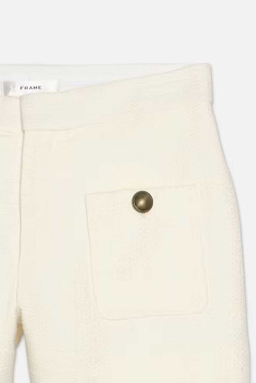 Patch Pocket Trouser Short - Cream-FRAME-Over the Rainbow