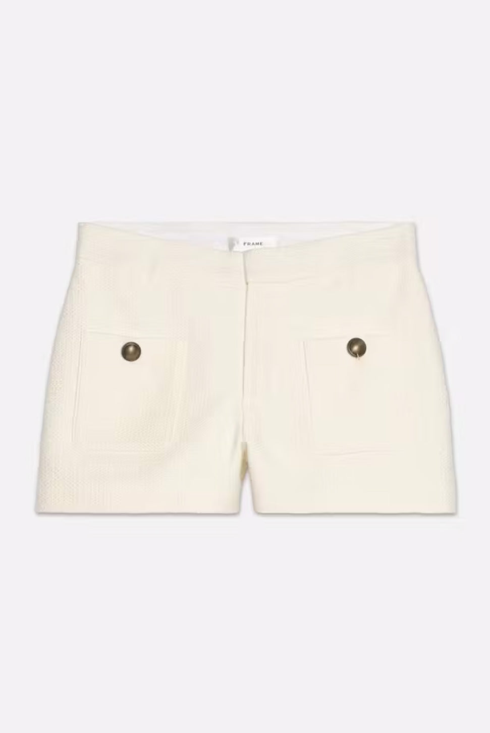 Patch Pocket Trouser Short - Cream-FRAME-Over the Rainbow