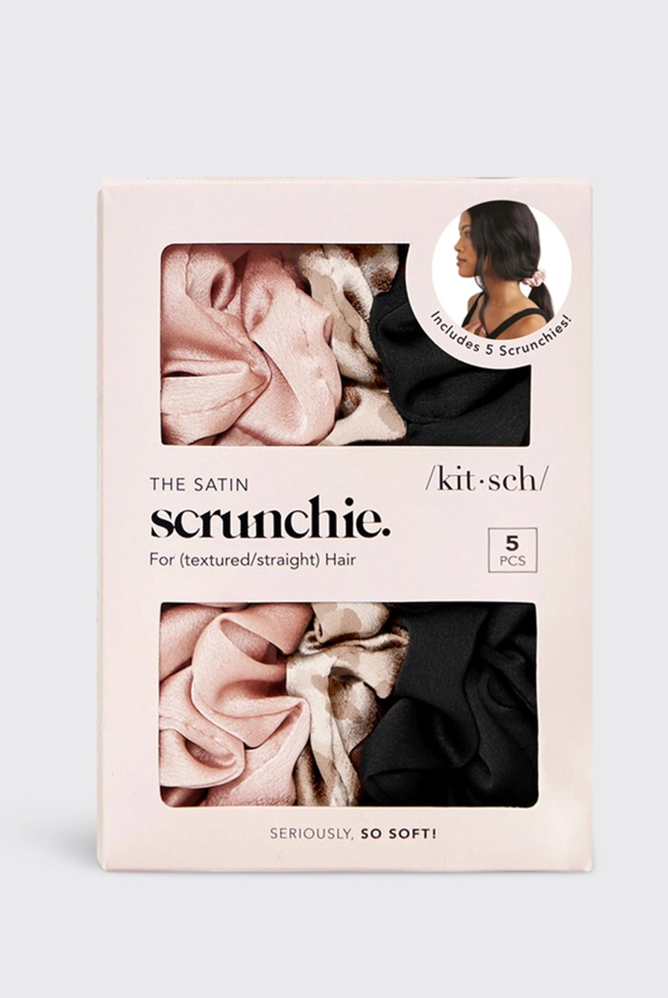 Satin Sleep Scrunchies - Assorted-KITSCH-Over the Rainbow