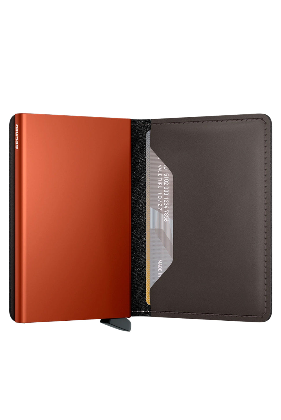 Slimwallet - Matte Truffle & Orange-SECRID WALLET-Over the Rainbow