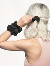 Assorted Textured Scrunchies - Black-KITSCH-Over the Rainbow