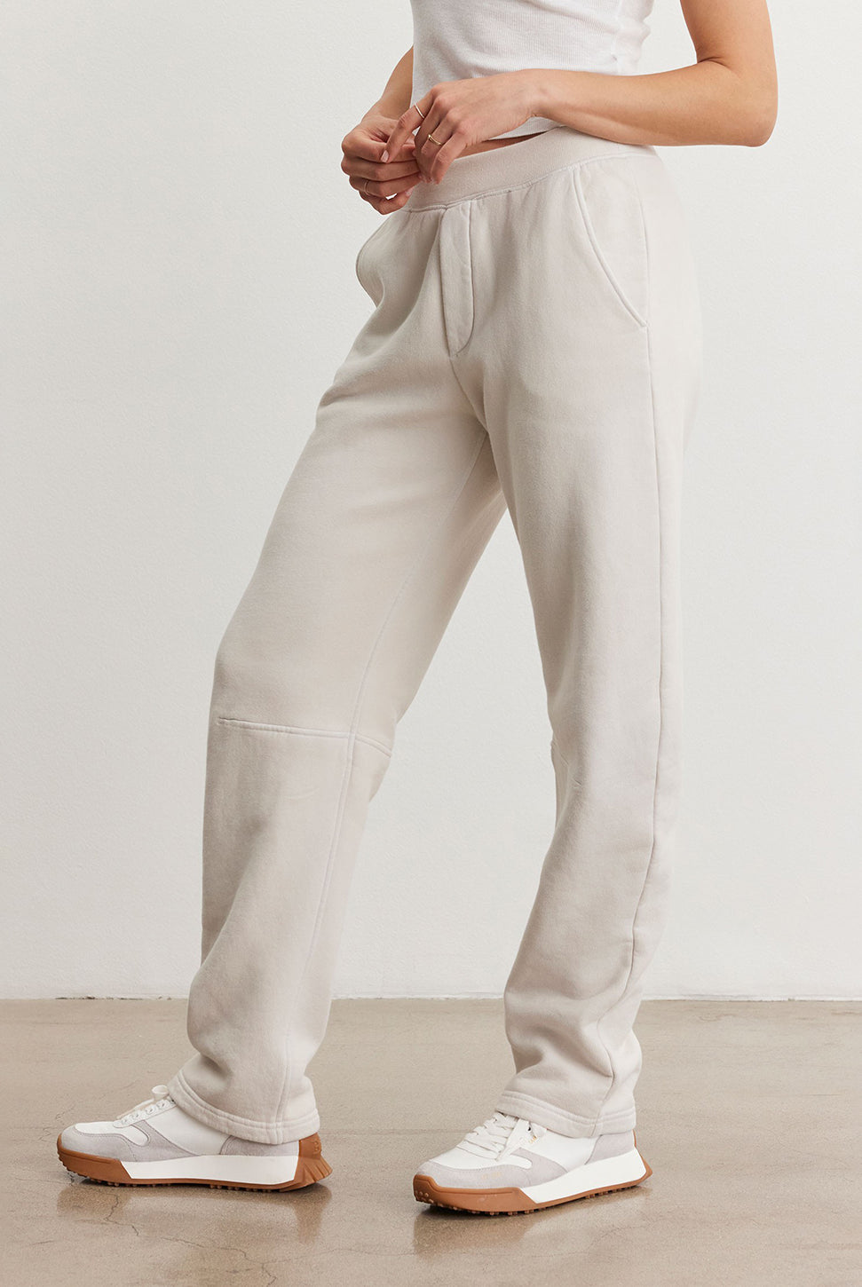 Matti Fleece Pant - Crescent-Velvet-Over the Rainbow