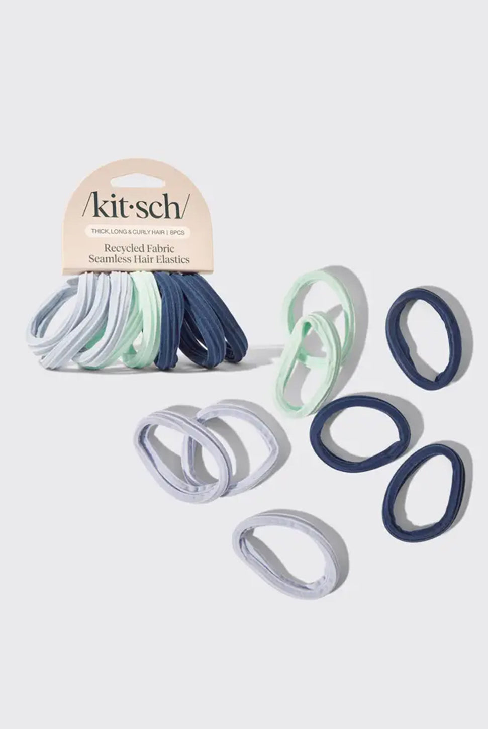 Seamless Hair Elastics 8pc Set- Garden Bouquet-KITSCH-Over the Rainbow