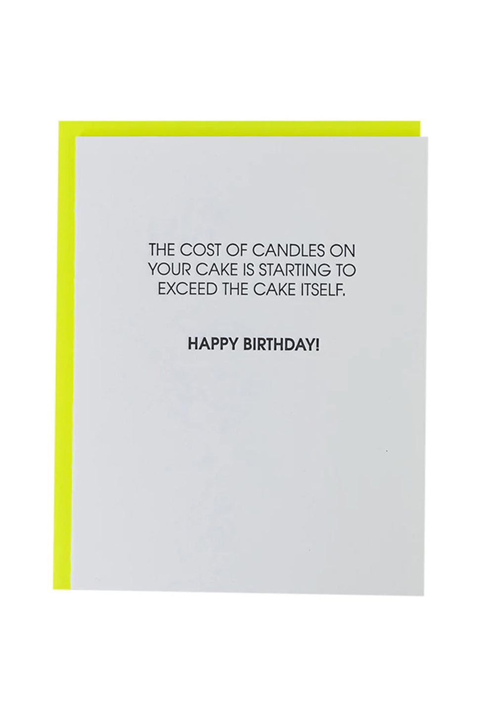 Cost of Candles - Letterpress Card-CHEZ GAGNE LETTERPRESS-Over the Rainbow