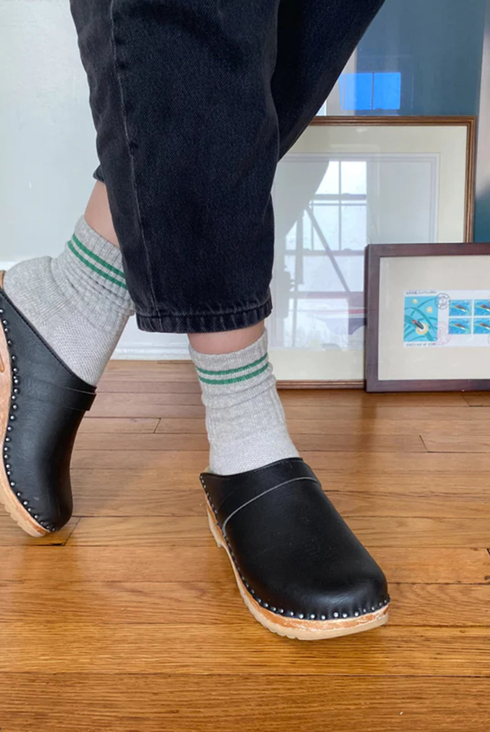 Boyfriend Socks - Light Grey-LE BON SHOPPE-Over the Rainbow