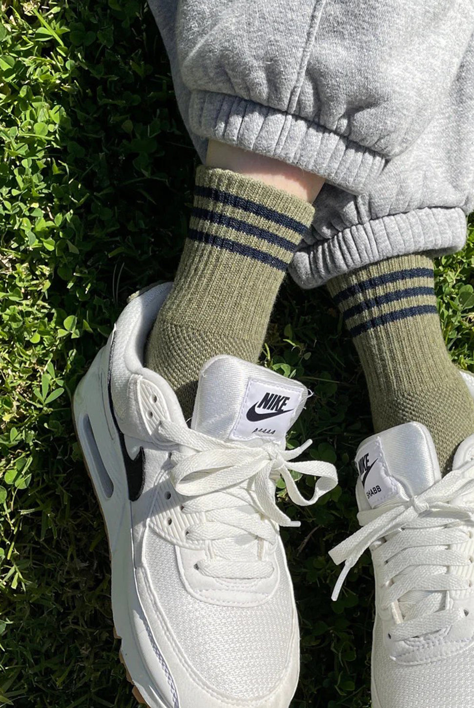 Girlfriend Socks - Sage-LE BON SHOPPE-Over the Rainbow
