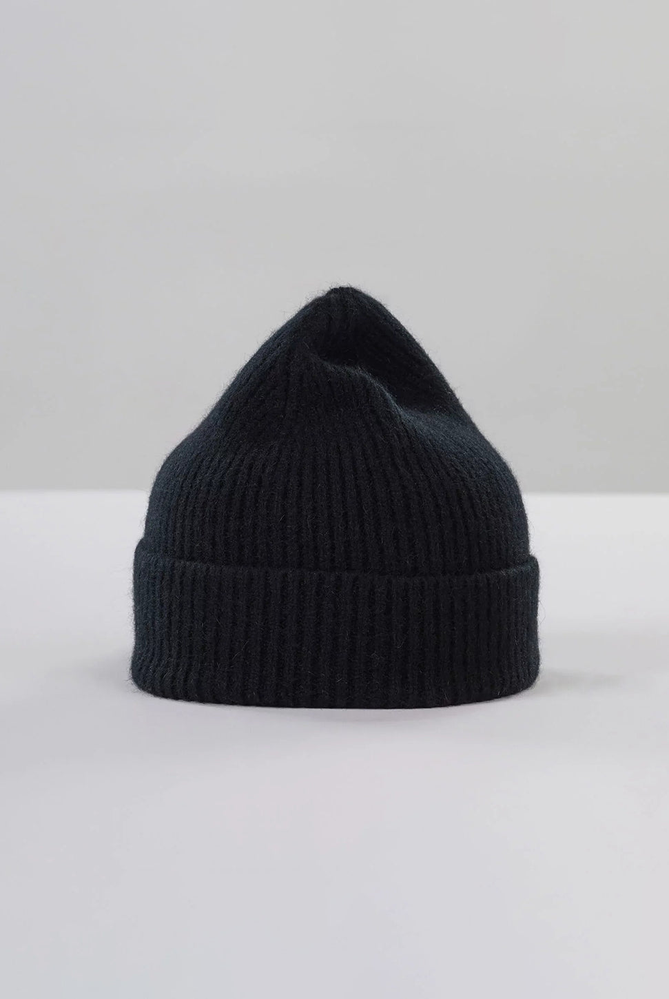 Wool Angora Beanie - Onyx-LE BONNET-Over the Rainbow