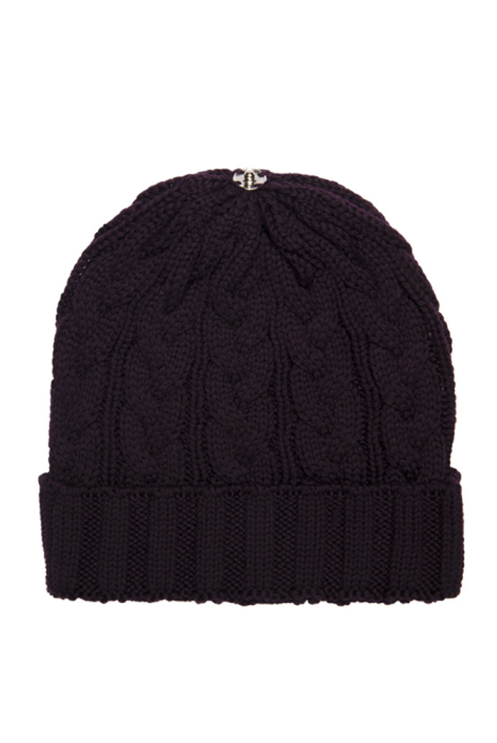 Charlie Cable Knit Hat - Aubergine-Lindo F-Over the Rainbow