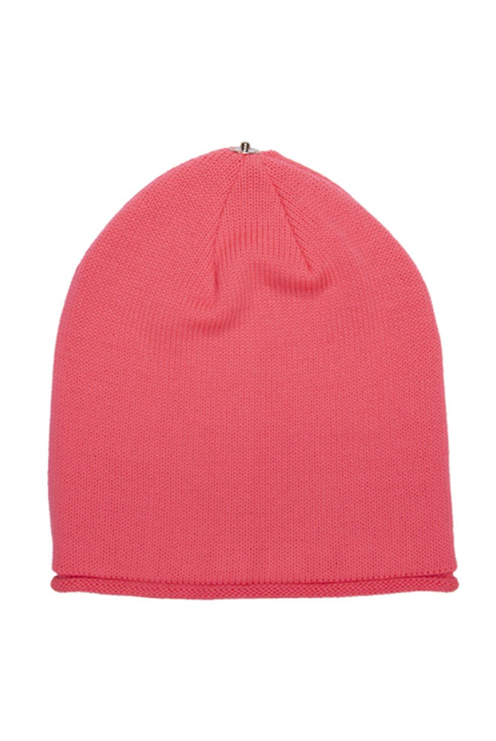 Glossy Knit Hat - Neon Coral-Lindo F-Over the Rainbow