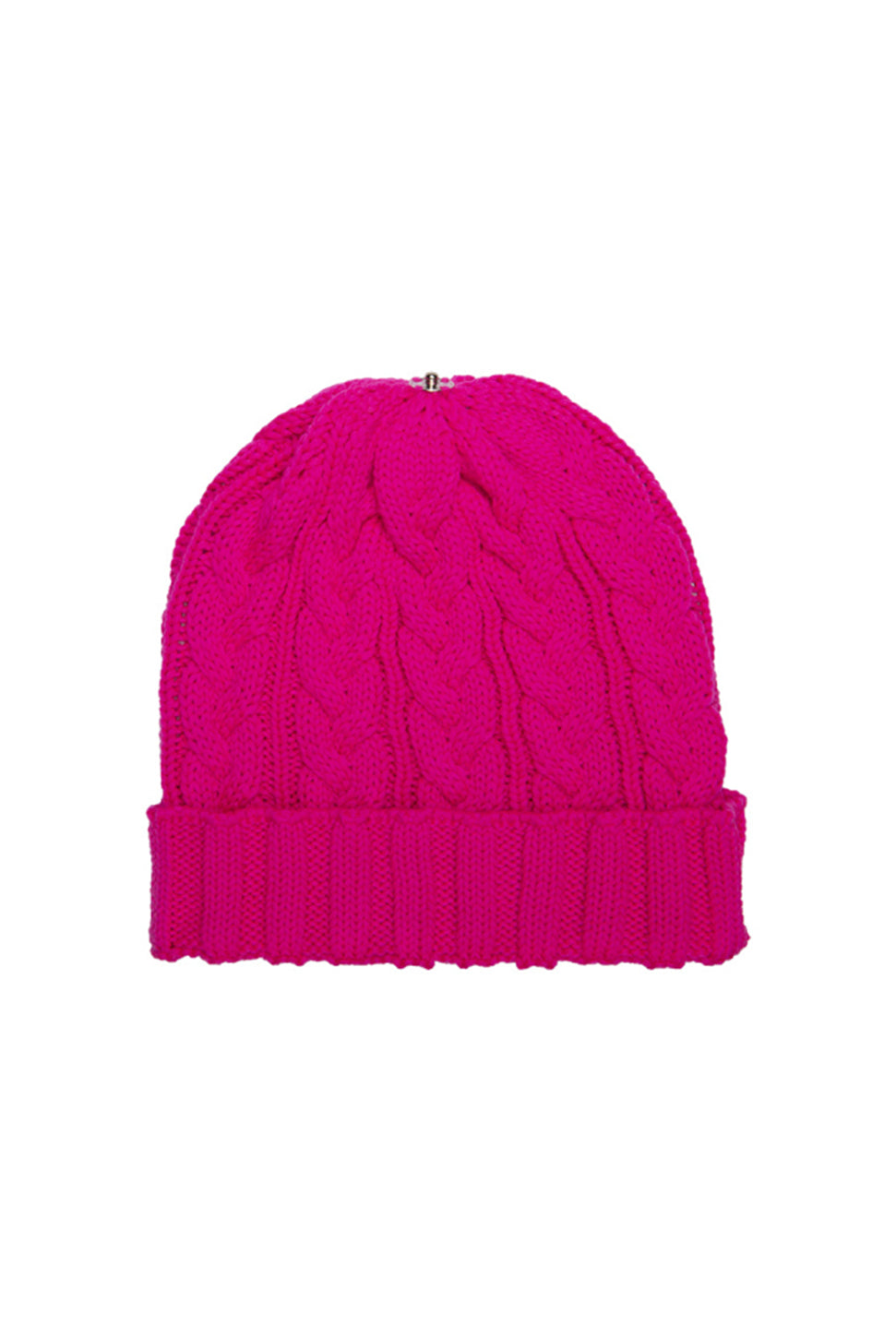 Charlie Cable Knit Hat - Neon Pink-Lindo F-Over the Rainbow