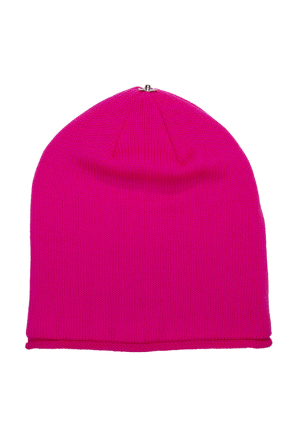 Glossy Knit Hat - Neon Pink-Lindo F-Over the Rainbow