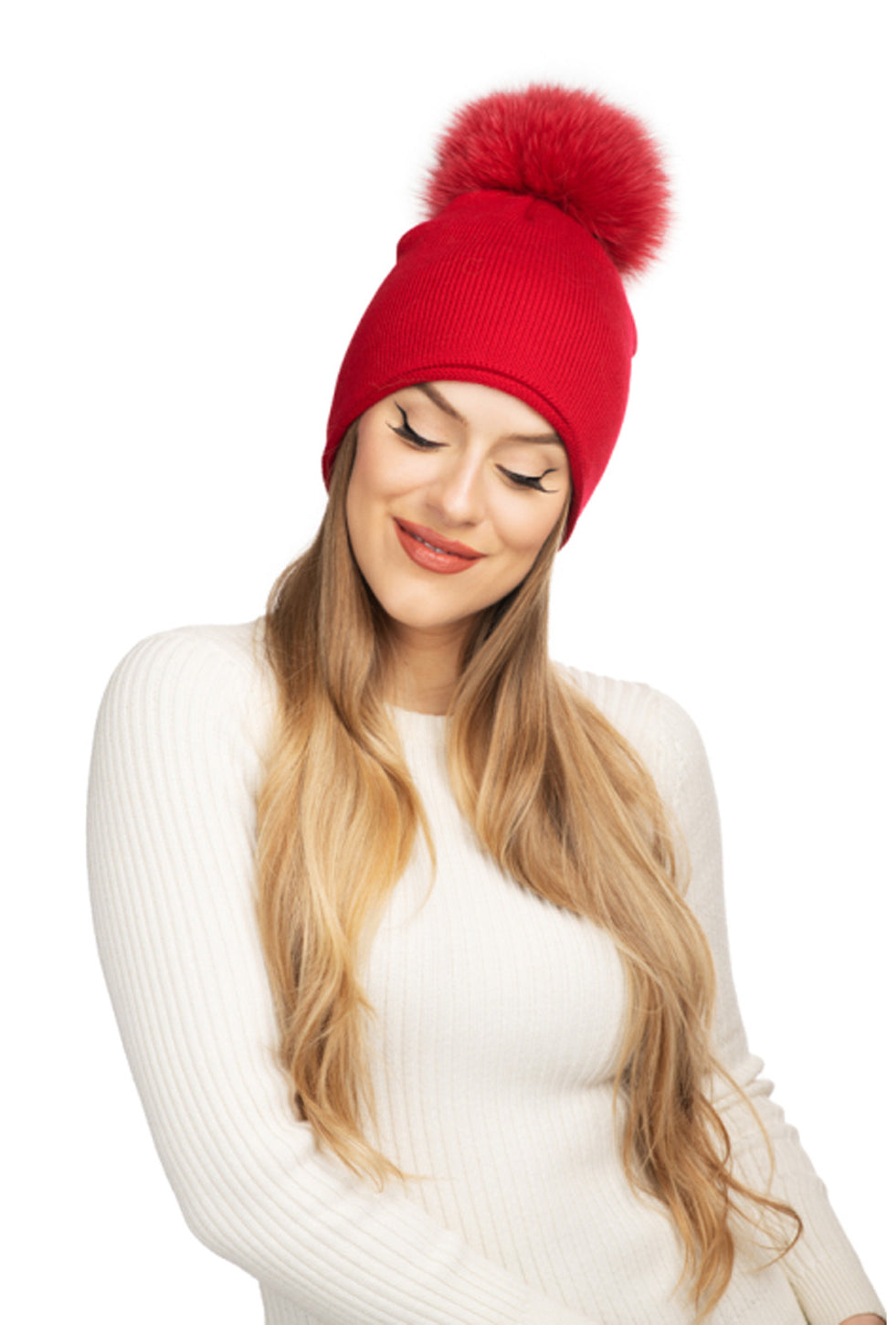 Glossy Knit Hat - Ski Patrol-Lindo F-Over the Rainbow