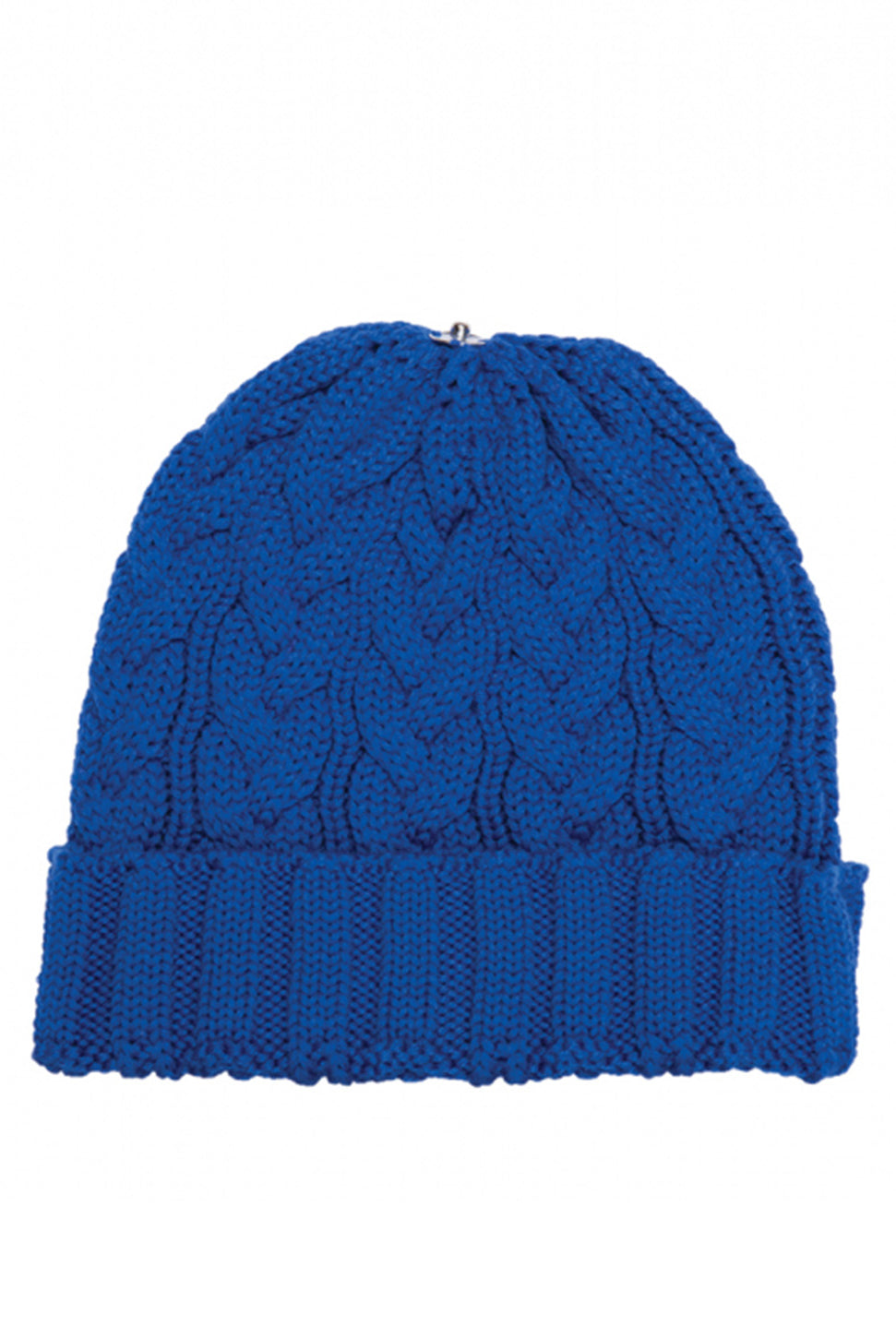 Charlie Cable Knit Hat - Sport Blue-Lindo F-Over the Rainbow