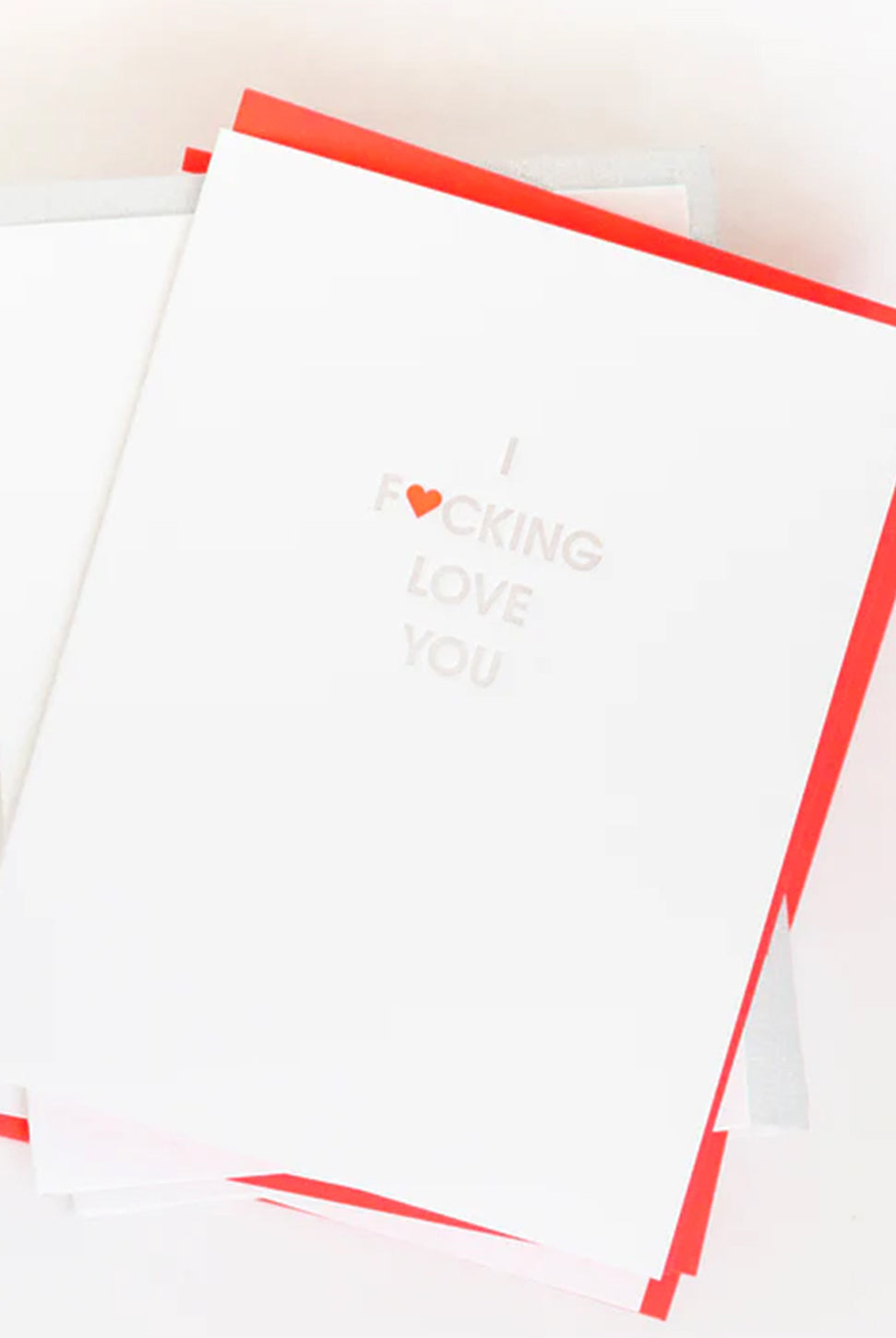 Fucking Love You - Letterpress Card-CHEZ GAGNE LETTERPRESS-Over the Rainbow