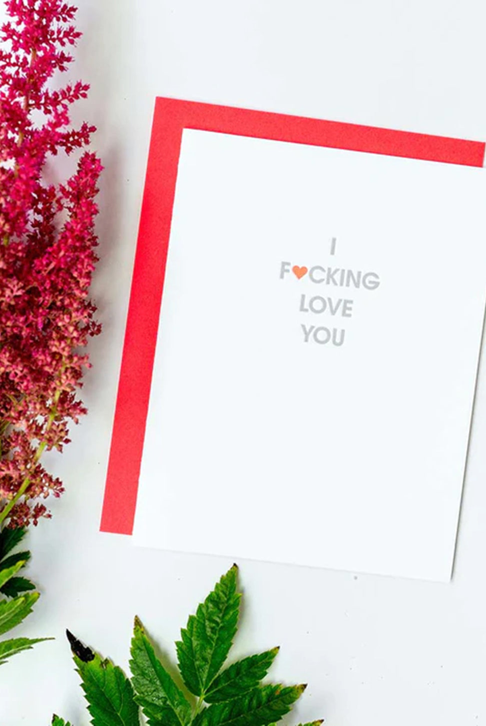 Fucking Love You - Letterpress Card-CHEZ GAGNE LETTERPRESS-Over the Rainbow