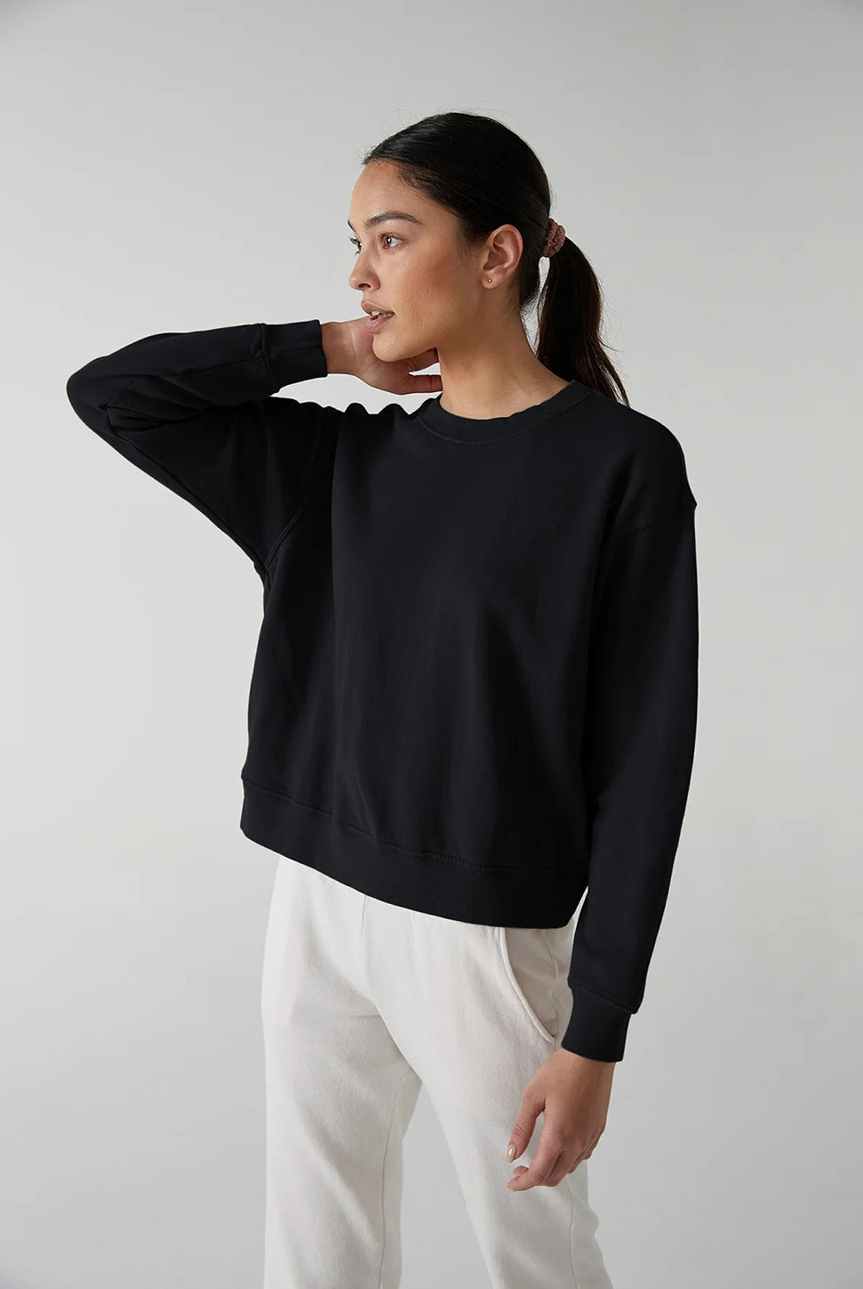 Ynez Sweatshirt - Black-Velvet-Over the Rainbow