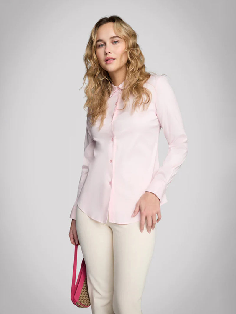 Simply Tailored Stretch Shirt - Rose Petal-PURE & SIMPLE-Over the Rainbow