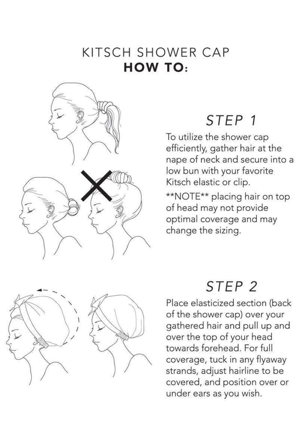 Luxury Shower Cap - Stripe-KITSCH-Over the Rainbow