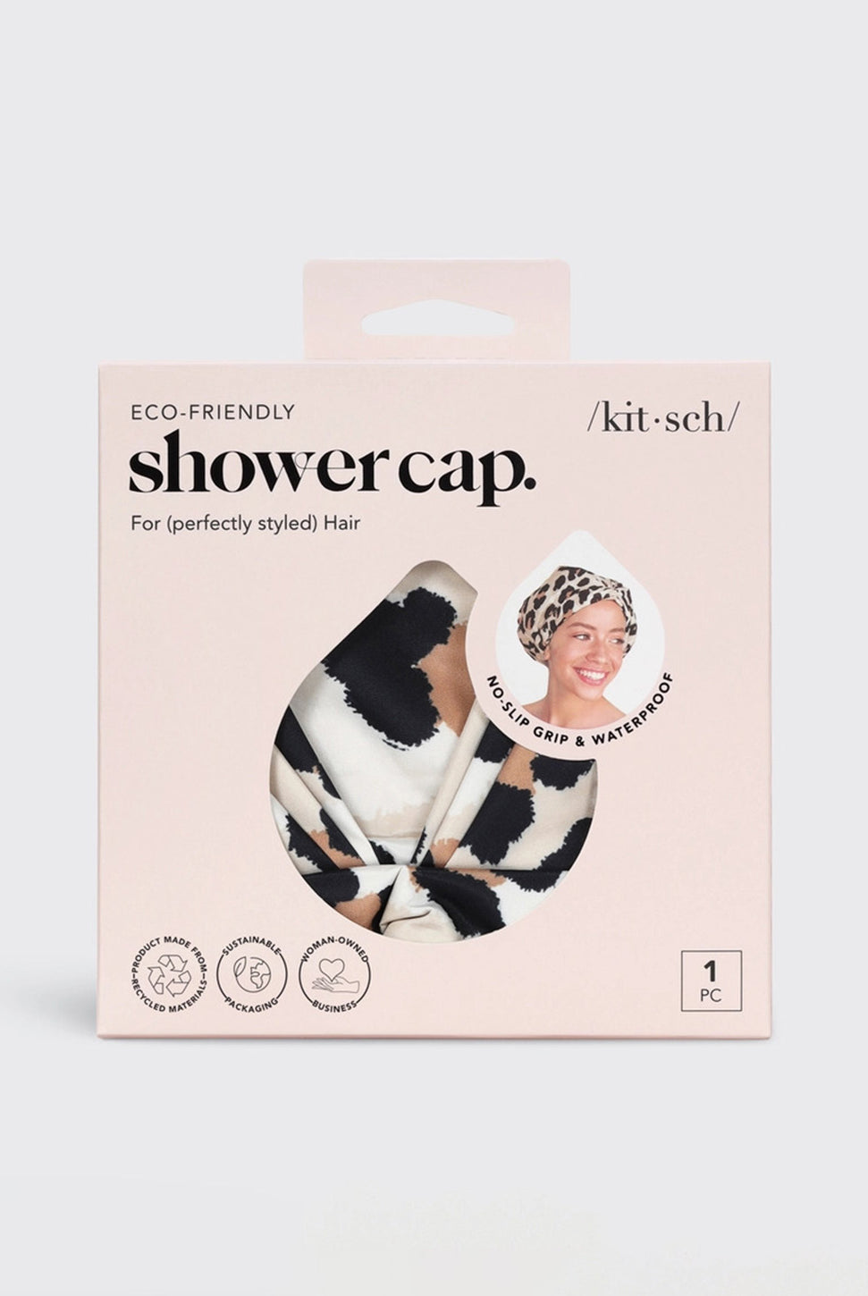 Luxury Shower Cap - Leopard-KITSCH-Over the Rainbow