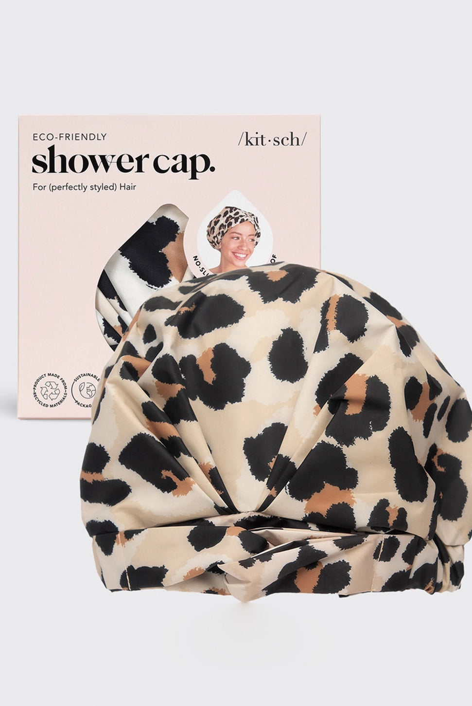 Luxury Shower Cap - Leopard-KITSCH-Over the Rainbow