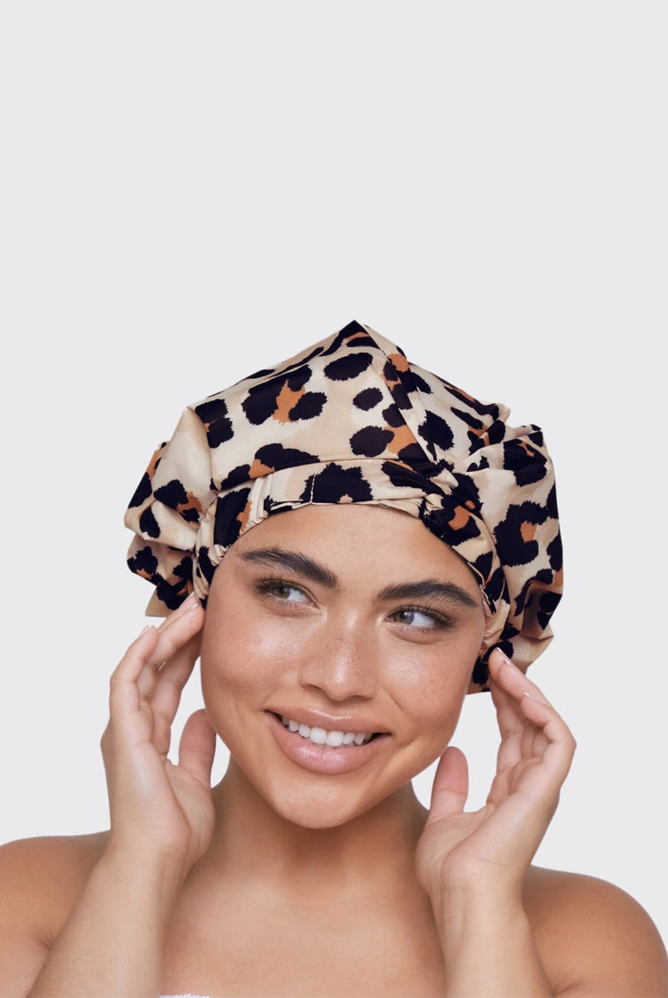 Luxury Shower Cap - Leopard-KITSCH-Over the Rainbow