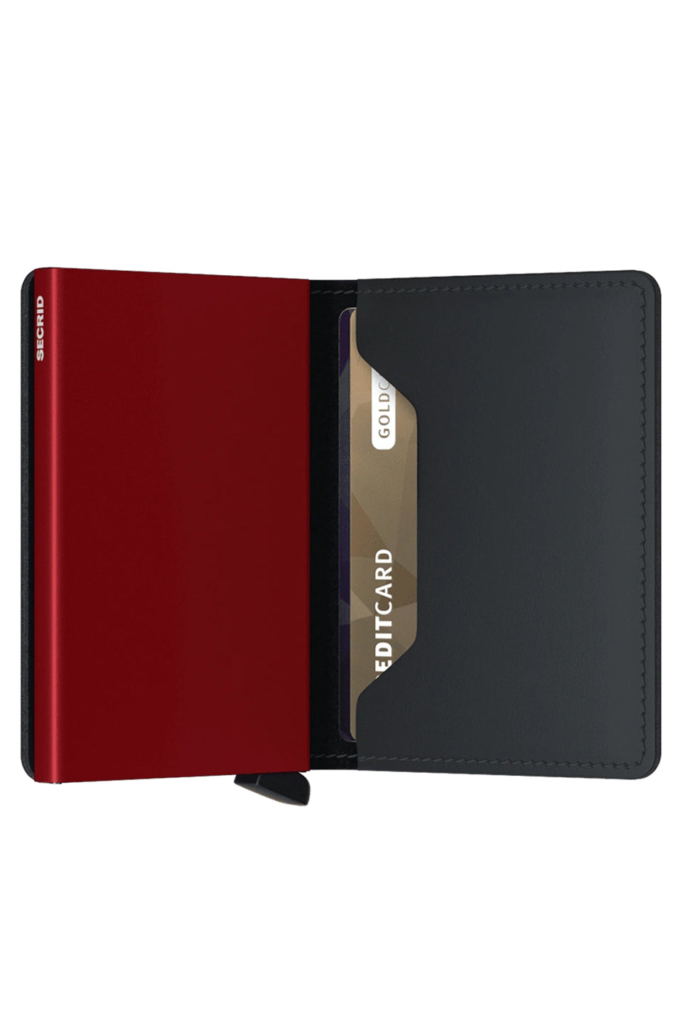 Slimwallet - Matte Black & Red-SECRID WALLET-Over the Rainbow